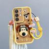 KEYSION Shockproof Case for Realme C85 5G with Lanyard Soft Silicone Cute 3D Cartoon Doll Phone Back Cover for Realme C85