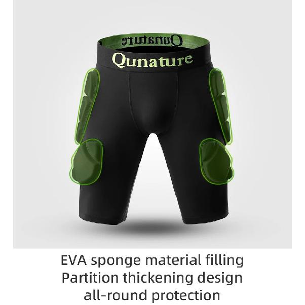 Qunature Ski Hip Protector Pants Prevention Pad Safety Ski Hip Protector Snowboard Sports Hip Protective Gear Shock-absorbing