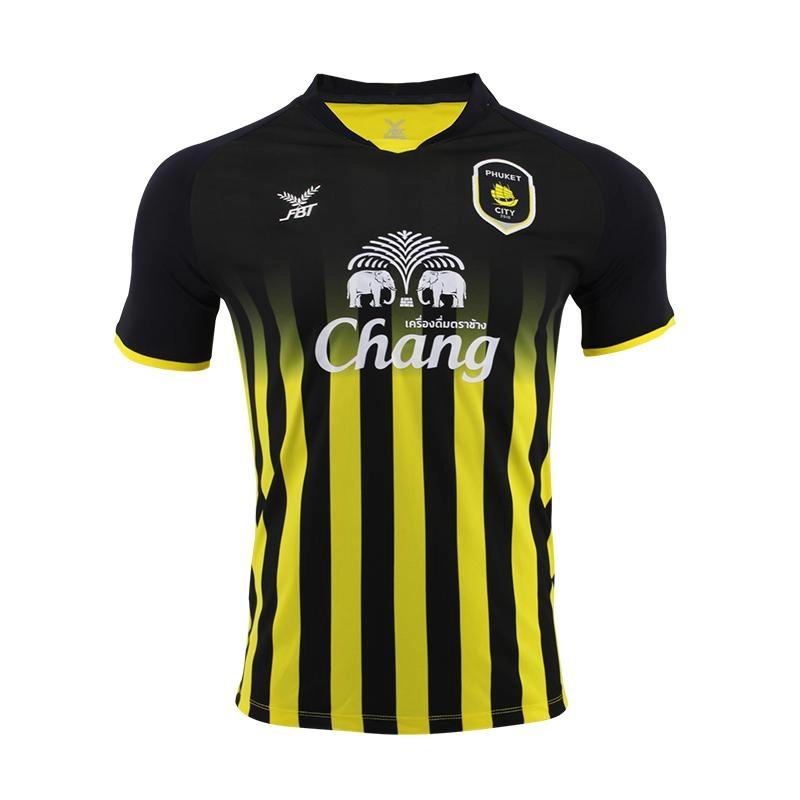 

Мужская футболка из футбола Таиланда, футбольный клуб AFC, рубашка из полиэстера с принтом, коротким рукавом, круглым вырезом, быстросохнущая FBT Phuket City