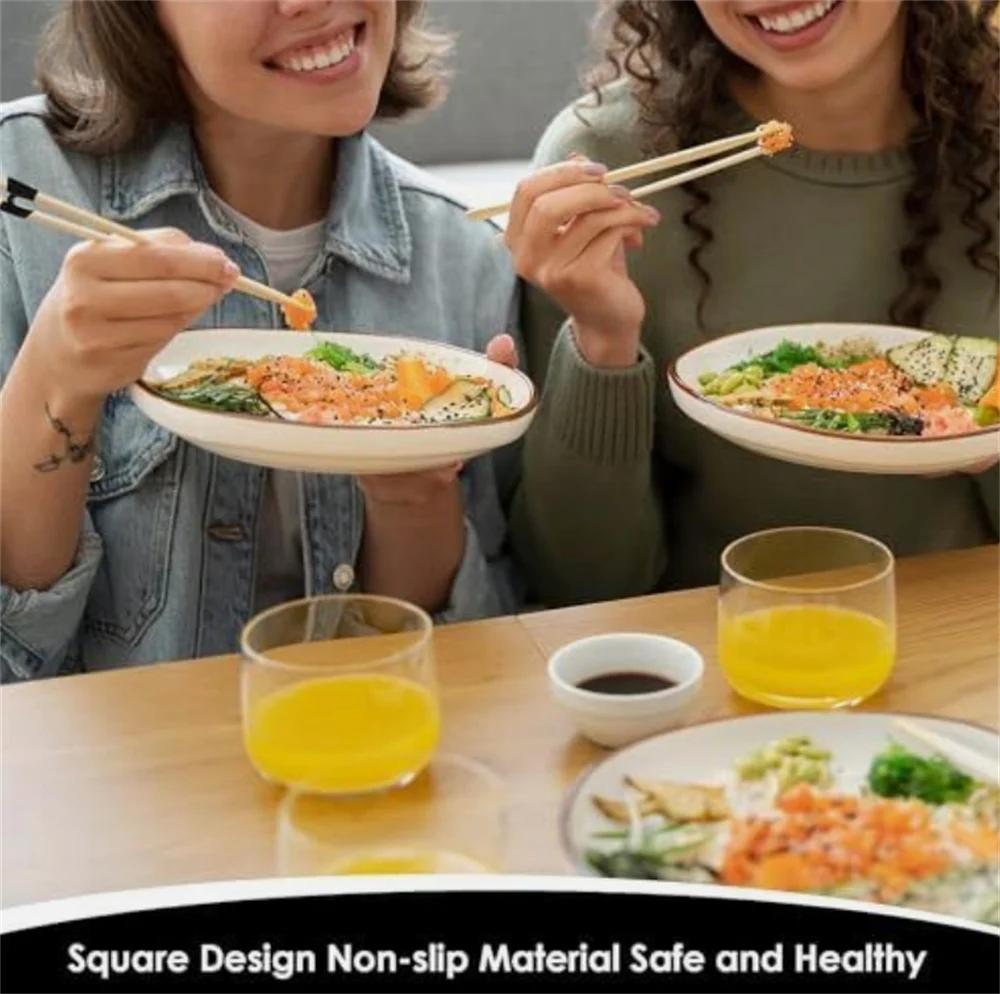 10PCS Reusable Chopstick Trainers - Chinese Chopstick Helpers for Beginners Kids Learning Kitchen Tableware Accessories