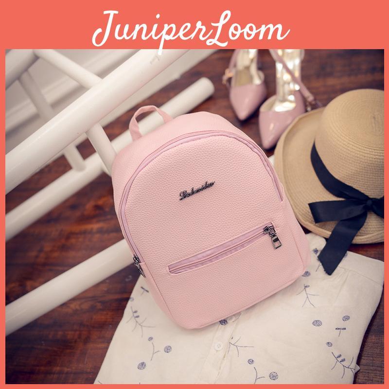 Compact And Trendy Women Fashion Backpacks Mini Cute Travel Rucksack Handbags With Zipper