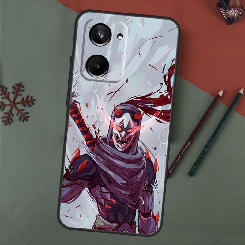 Samurai Oni Mask Case For Realme 15 Pro GT7 GT6 C65 C67 C61 C53 C55 C51 C35 C63 C71 C75 11 12 13 14 Pro Plus