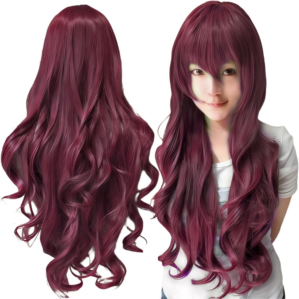 Synthetic Hair Forest Green Lolita Cosplay Wig Curly Sailor Pluto Anime Wigs Tsuyu Asui Halloween Costume Wig for Girl