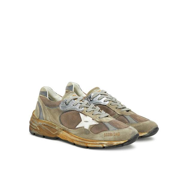Мужские кроссовки GOLDEN GOOSE Беговые папа gmf00199.f003271.81751 серые