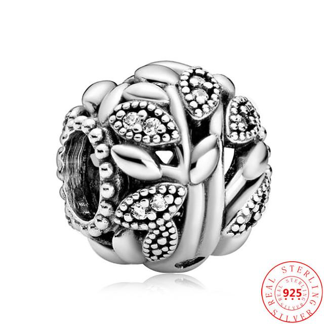 100% argint 925, băieți, fete, pene, pisică, câine, arbore genealogic, mărgele se potrivesc cu brelocuri originale Fasion brățară femei DIY bijuterii fine