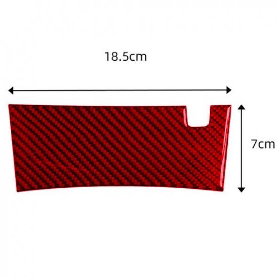 For Honda Accord 2013-17 Red Carbon Fiber Central Armrest Lower Panel Cover Trim