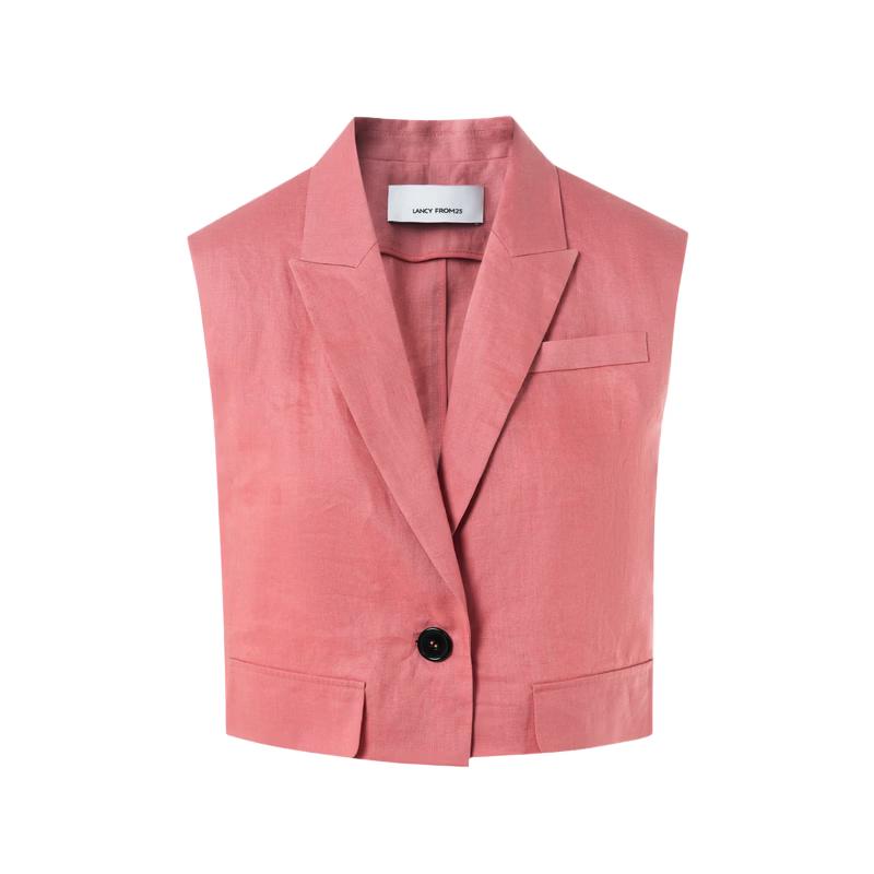 LANZI Women s Linen V-Neck Vest S