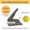 Customized Embossed Stamp Personalized Custom Book Embosser Seal Wedding Invitation Logo Customization Embossing Paper Stamps