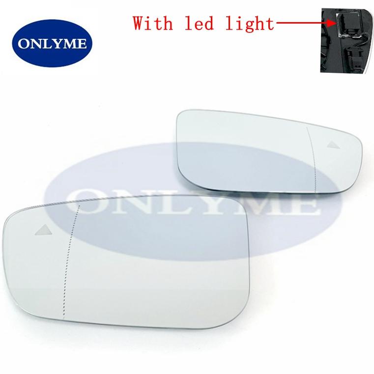Car Wide Angle Heated Mirror Glass With Blind Spot Warning for BMW Series 3 G20 G21 / 5 G30 G31 / 6 G32 / 7 G11 G12 2015 -