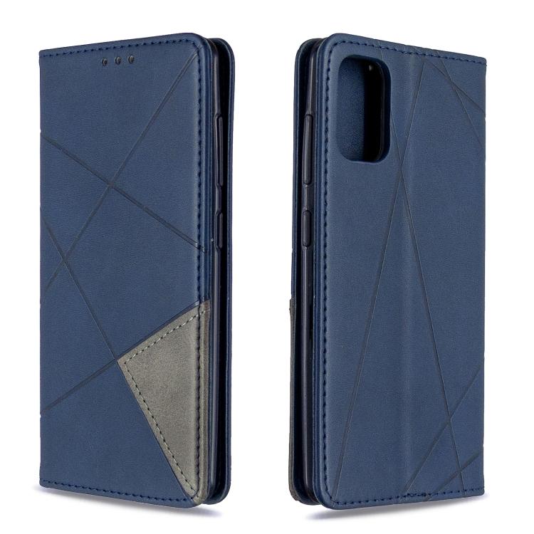 

Rhombus Texture Horizontal Flip Magnetic Leather Case with Holder & Card Slots & Wallet For Samsung Galaxy A41 синий