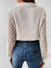 2023 Summer V-Neck Hollow Long-Sleeved Women's Top for Europe and America