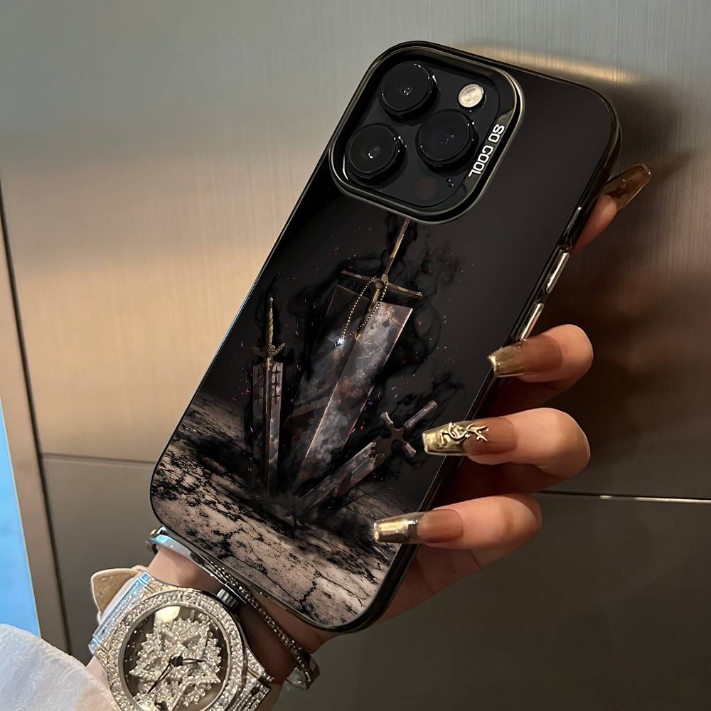 C-Clover Asta B-Black Phone Case For iPhone 17,16,15,14,13,12,11 Plus Pro Max Colored Silver Phone Case