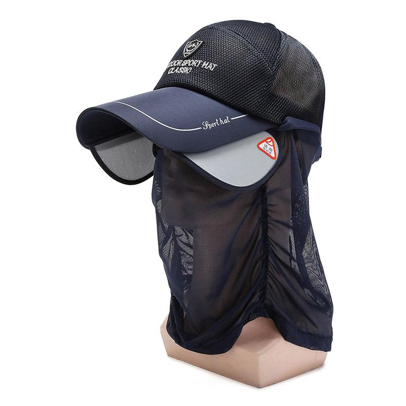 Summer New Baseball Cap Visor Cap Cap Neck Protection Sun Hat Fishing Cap Pull Brim Hat