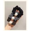 Delicate Pearl Decorated Sparkly Hair Ring for Women Formal Occasions Daily Elegant Hair Accessory