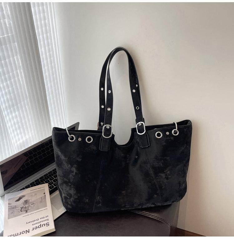 Casual Large-capacity Bag Women's 2025 New Autumn and Winter Retro Commuter Shoulder Bag Portable Tote Bag