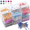 100pcs/box 3.2cm Pearl Pin Multi Colors Available DIY Handmade Clothing Positioning Needle Garment Accessory Sewing Accessories