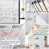 Privacy Patterned Frosted Window Film for Glass Lace Decorative Opaque Static Cling Vinyl Self-Adhesive Window Sticker for Home