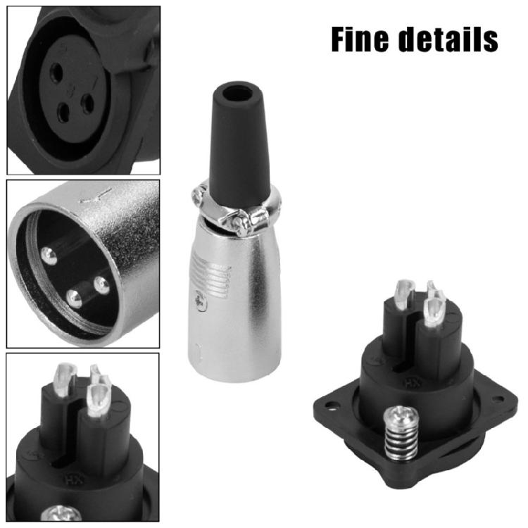Electric Scooter Battery Charging Port Plug 3Pin Inline Connector Socket Replacement Electric Bike Battery Spare Part