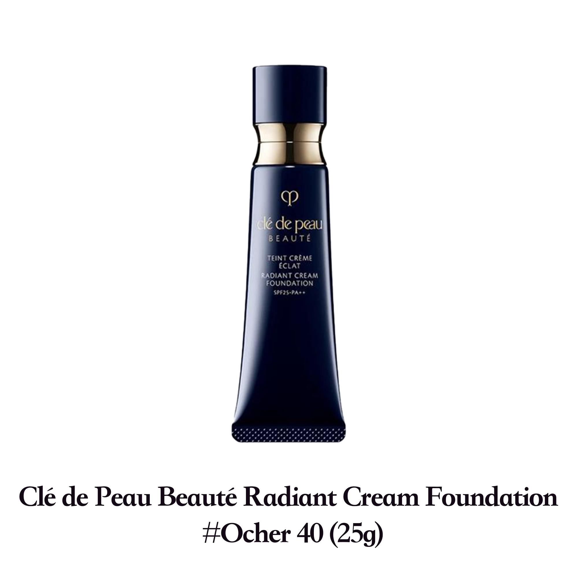 CPB Radiant Cream Foundation #Ocher 40, Long Lasting Full Coverage Foundation, Moisturizing Smooth Face Makeup Base 25g