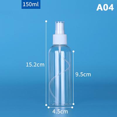 Flaconi spray trasparenti ricaricabili da viaggio in plastica trasparente, flacone spray piccolo da 10/50/100/150/200/250/300/500 ml
