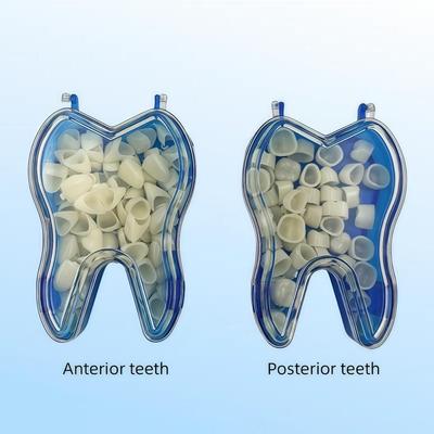 Kit de 50 Piezas de Coronas Dentales Temporales Carillas Dentales Herramientas de Blanqueamiento para Incisivos Molares Frontales Posteriores Odontología