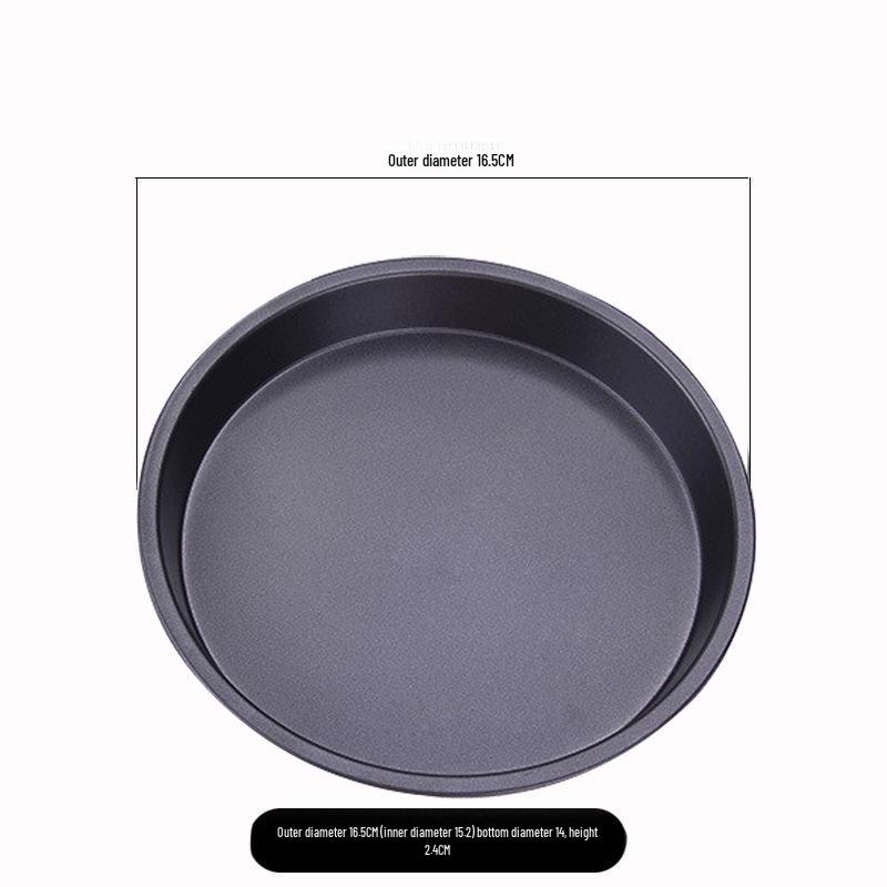 Antihaft-Pizzaform Schwarz mit breitem Rand - Erhältlich in den Größen 6", 7", 8" und 10" für Backen für die ganze Familie