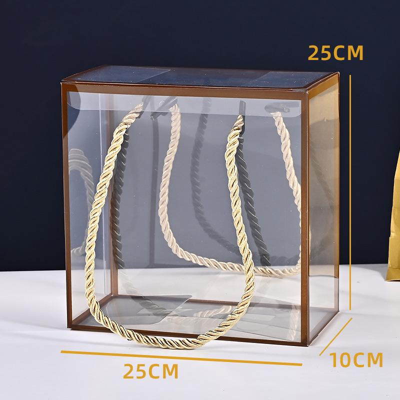 Transparent PVC Candy Box for Weddings and Christmas Snowflakes