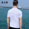Men's Ice Silk Jacquard Short Sleeve T-Shirt