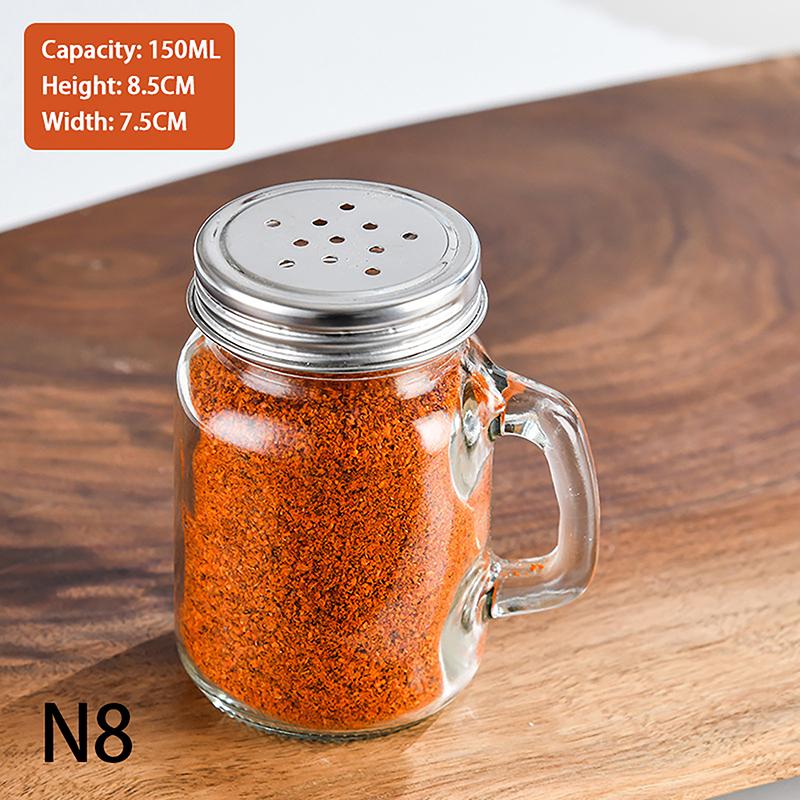 

Мини Стеклянная Бутылка для Специй Пикник Барбекю Инструменты для Приготовления на Открытом Воздухе Бутылка для Специй Бутылка для Приправ Кухонные Принадлежности Солонка