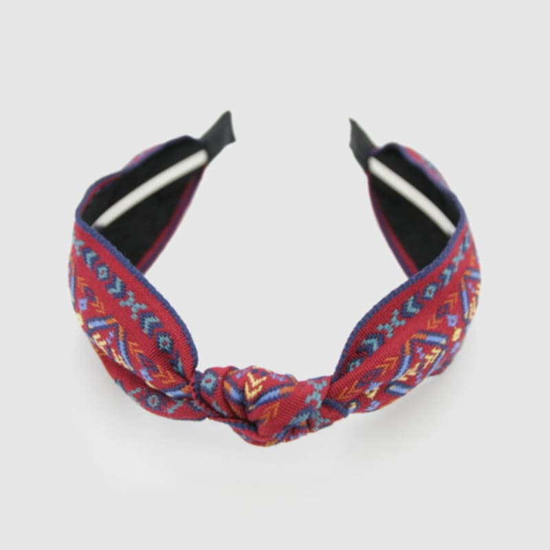 LALA Böhmisches Importiertes Haarband - Weinrot