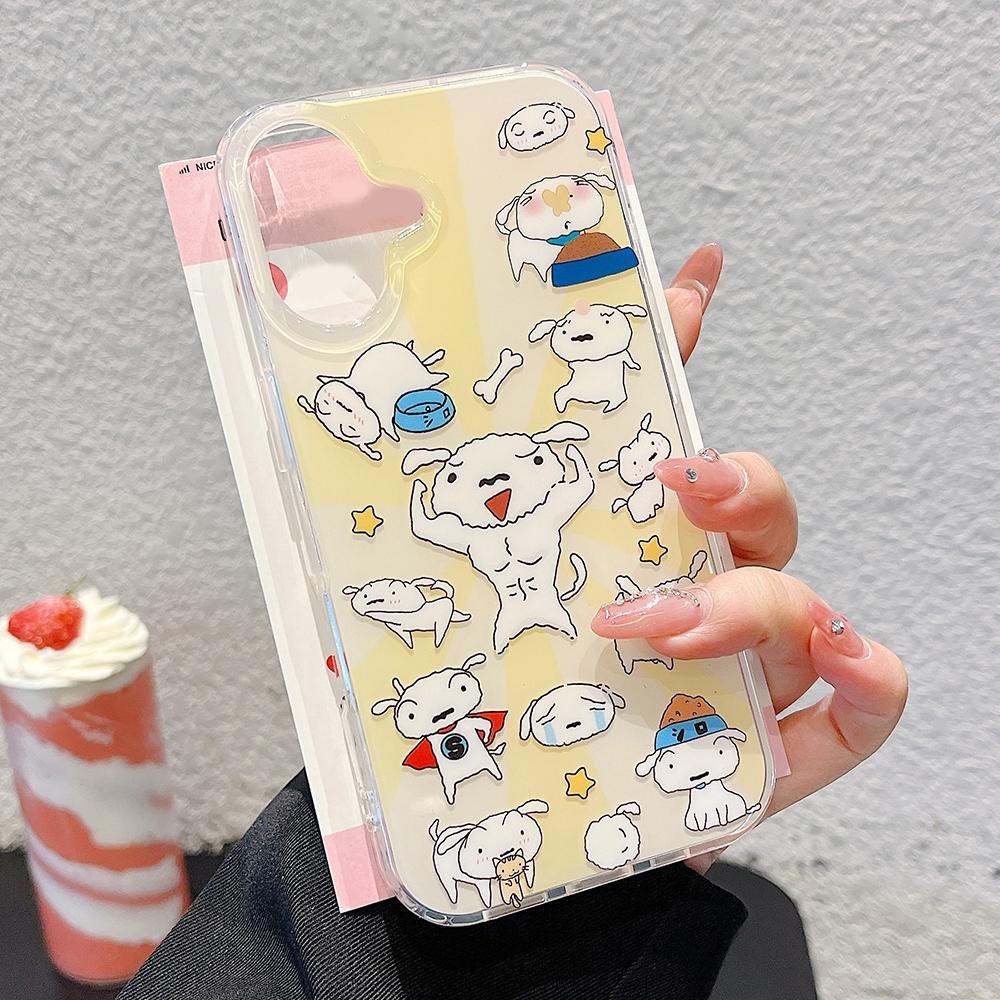 Painted Phone Case for iPhone 12 13 15 16 iPhone 16 12 13 14 15 Pro  14 15 16 Pro Max Coverage Shockproof Anti-Fingerprint Fresh Style Protective Case