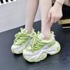 Daddy Shoes Girl 2025 New Autumn Platform Muffin Shoes Heightening Sports Shoes Ins Autumn and Winter Casual Running Shoes