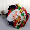 1pc Christmas Santa Claus Reindeer Dog Automatic Folding Umbrella, Portable 3-Fold Design with 8-Rib Iron Frame, Outdoor for Fans, Travelers, Daily Us