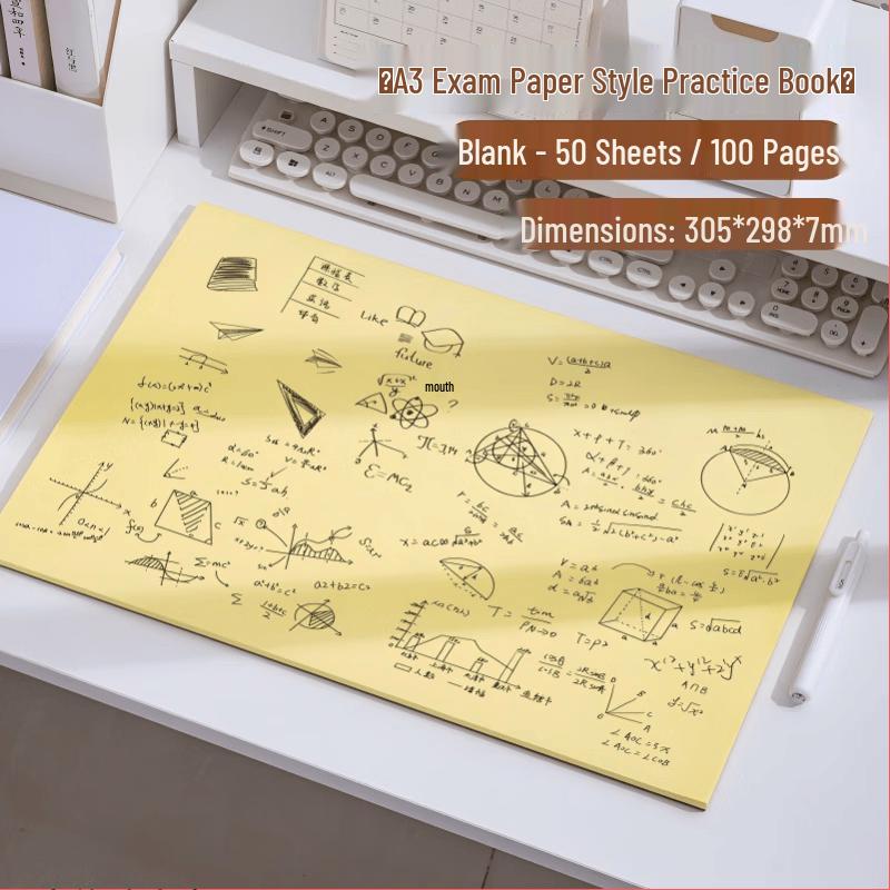 SUNWOOD A3 Yellow Blank Tear-Off Pad A3, 50 Sheets