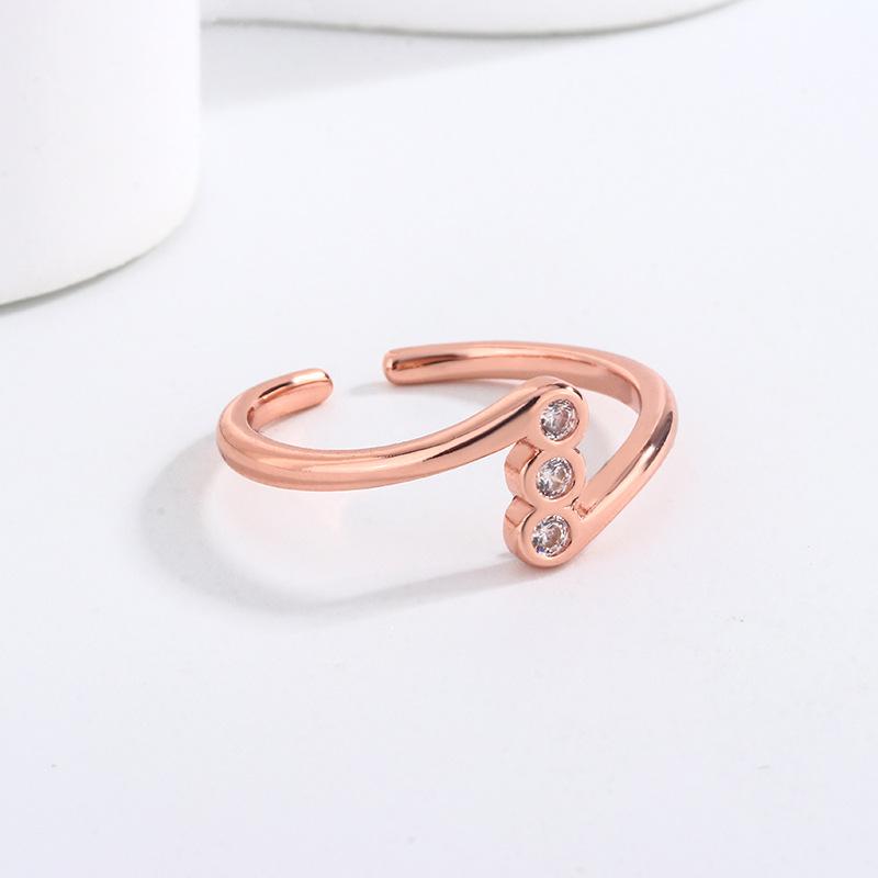 

PANJBJ 925 Sterling Silver Love Heart Ring for Women Chain Overlapping Hollow Out Design Finger Jewelry Gift Dropshipping