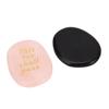 2pcs Pink Crystal Pocket Palm Stone Engraved Pattern Worry Stone  For Mindfulness