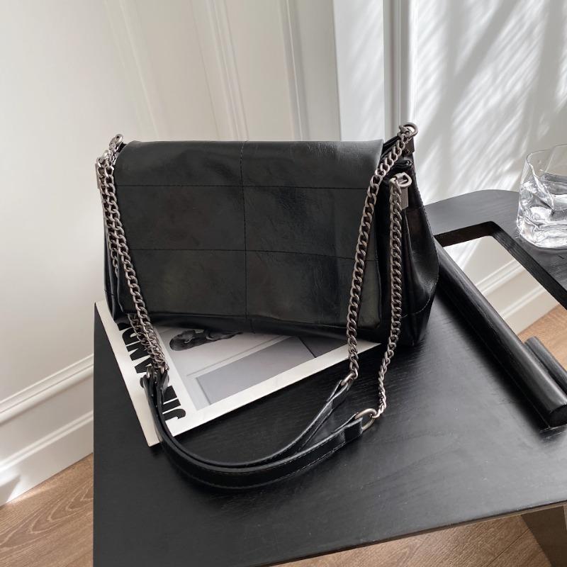 Summer large-capacity bag women's trendy fashion new retro chain bag simple shoulder messenger bag
