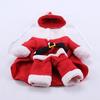 Dog Transformation Costume Christmas Santa Design Durable Pet Party Outfit For Puppy Walking Outdoor Activities Cozy Coat