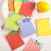 Colorful Fruit Sticky Note Pad - Cartoon Style, Non-Adhesive Journaling Paper for Students and Office Memos