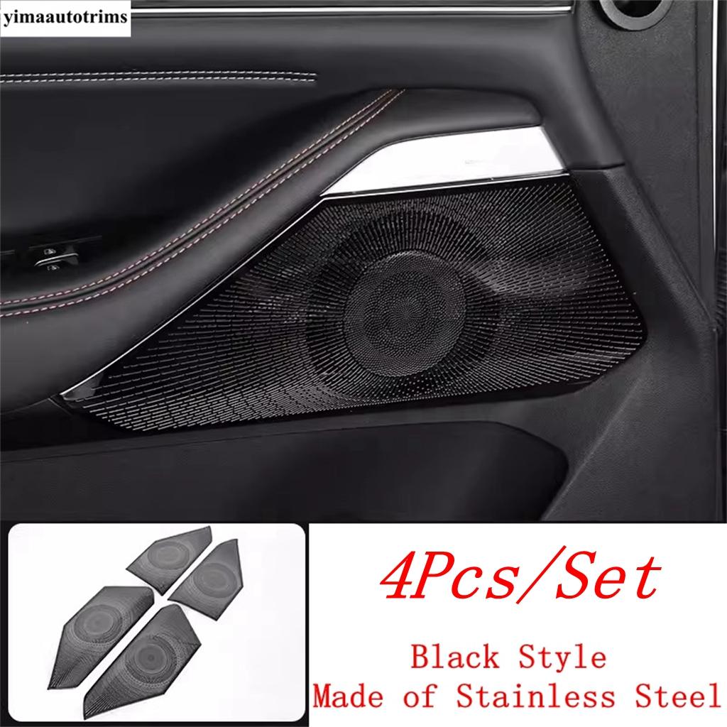 For Changan UNI-K UNIK  - 2024 Car Side Door Audio Speaker Sound Horn Frame Cover Trim Stainless Steel Interior Accessories
