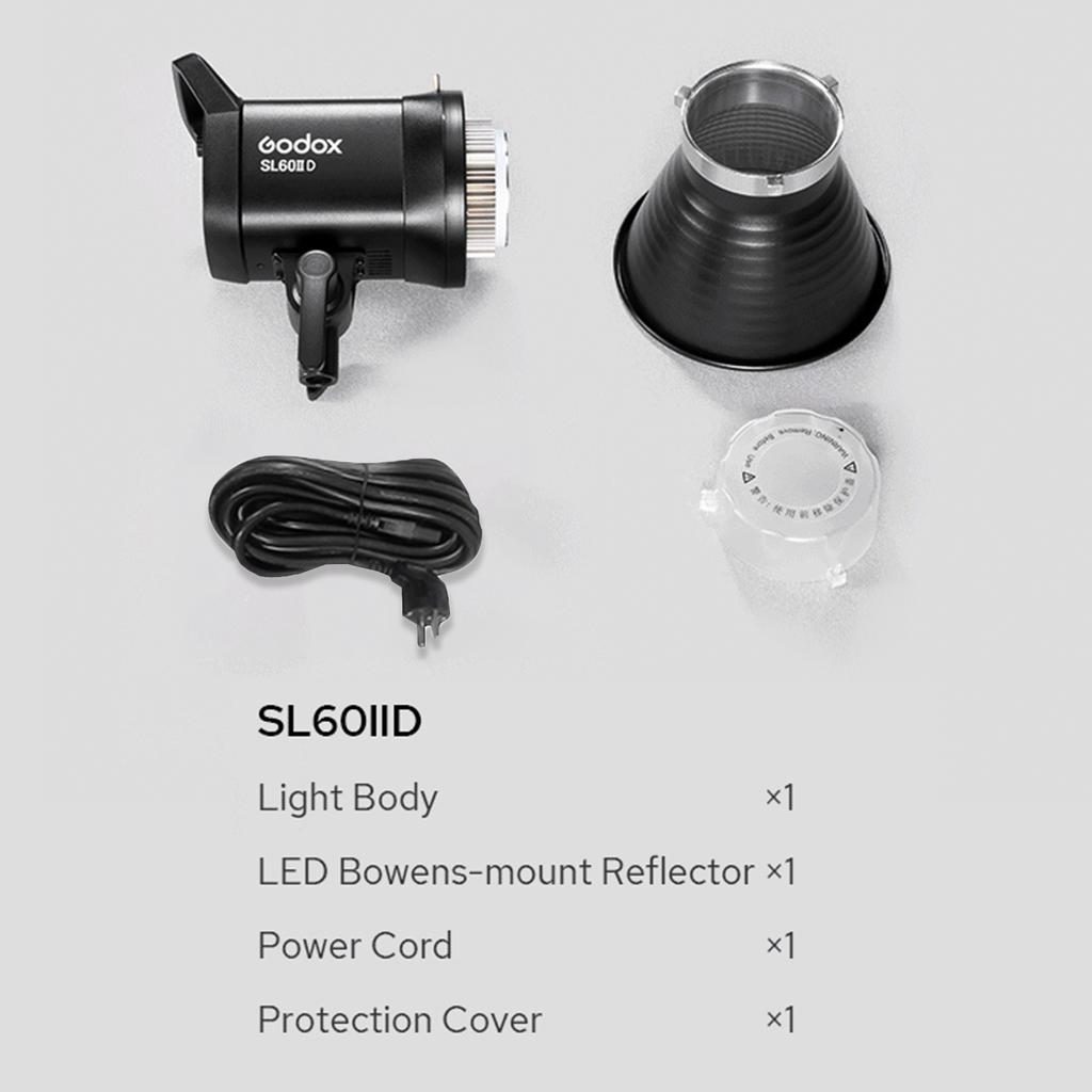 Godox SL60IID Portable Studio LED Video Light 70W Photography Fill Light 5600K +/-200K Built-in 8 FX