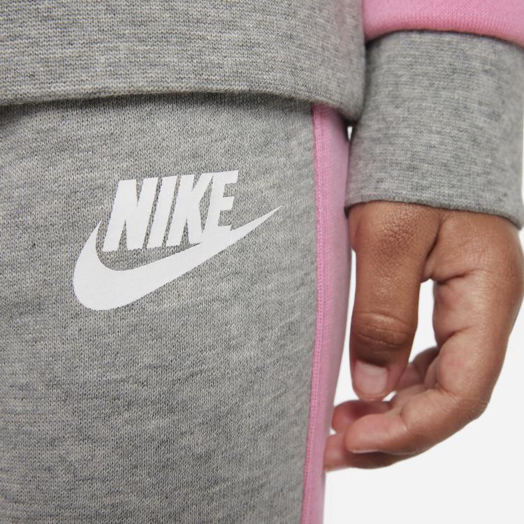 New Nike Kids Matching Sets Gray Infant And Toddler CT2992-063