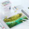 Ohuhu Illustration 47 48 Thick and Thin Triangular Art Supplies Set with Blender Set A Markers, Colors, Pens, Professional/Beginner Level, Tips,