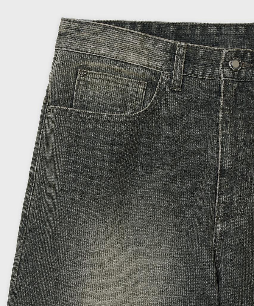 Bellie Mid-Wide Denim Pants - Vintage Whale Khaki