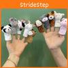 Cute Bunny Plush Finger Puppet Toy Set For Kids Soft Short Plush Fill White 9cm