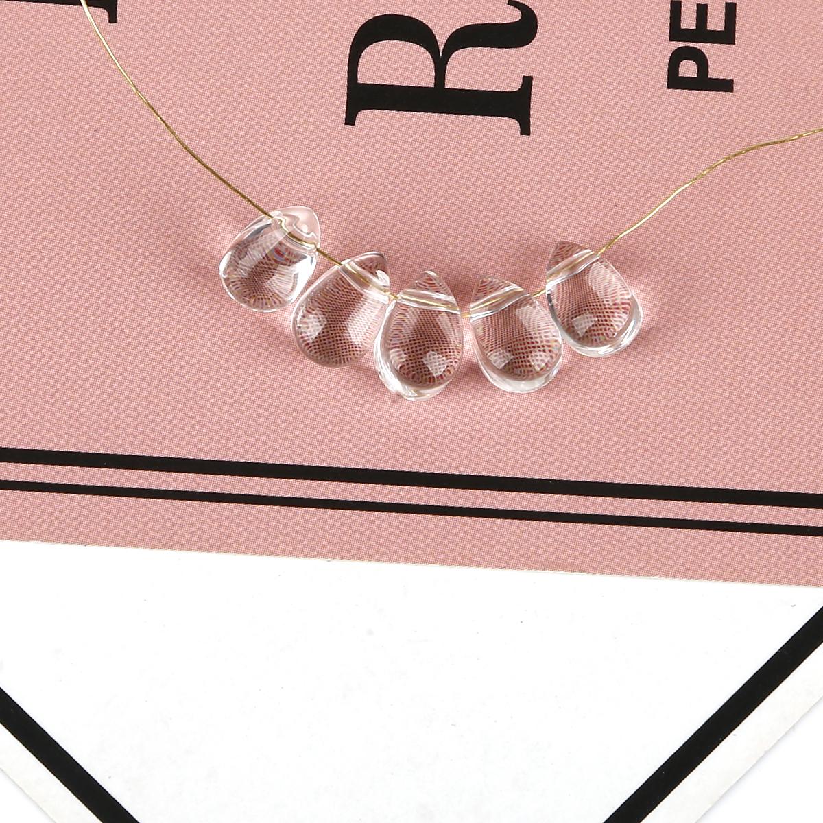 

9x6 мм 5 шт. маленькие стеклянные подвески в виде капель воды свободные бусины для изготовления ювелирных изделий своими руками