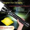 High Brightness Portable P50 Led Flashlight With Durable Aluminum Alloy Waterproof Design Ideal For Camping And Hiking
