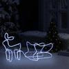 VidaXL Décoration de Noël d'Extérieur Renne et Traîneau 252 LED Renne Illuminé Lumineux Décoratif Ornement de Vacances 329873