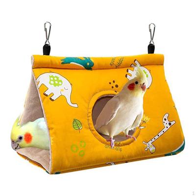 Birdcage Hanging Perch Hut Plush Birds Hideaway Sleeping Bed Bird Hammock for Parrot