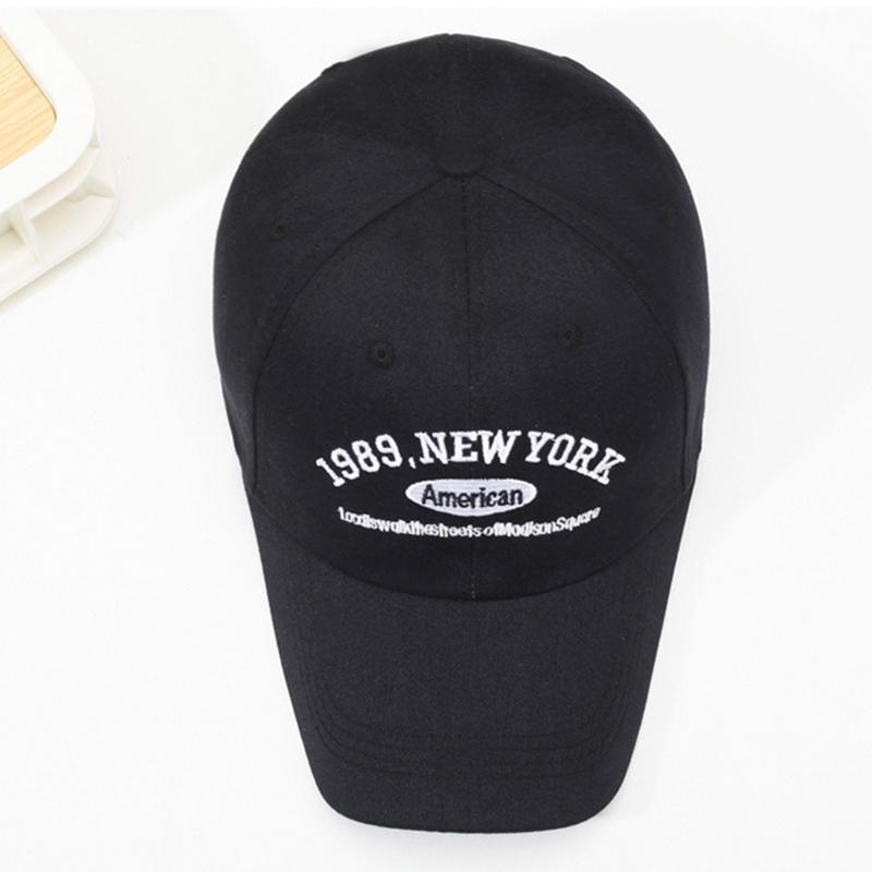 Korean Retro Baseball Hat Women'S Autumn Winter Versatile Ins Street Letter Embroidered Caps Summer Couple Men